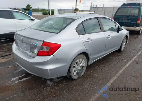 2012 Honda Civic Lx z USA, uszkodzony, nr VIN 19XFB2F52CE374365